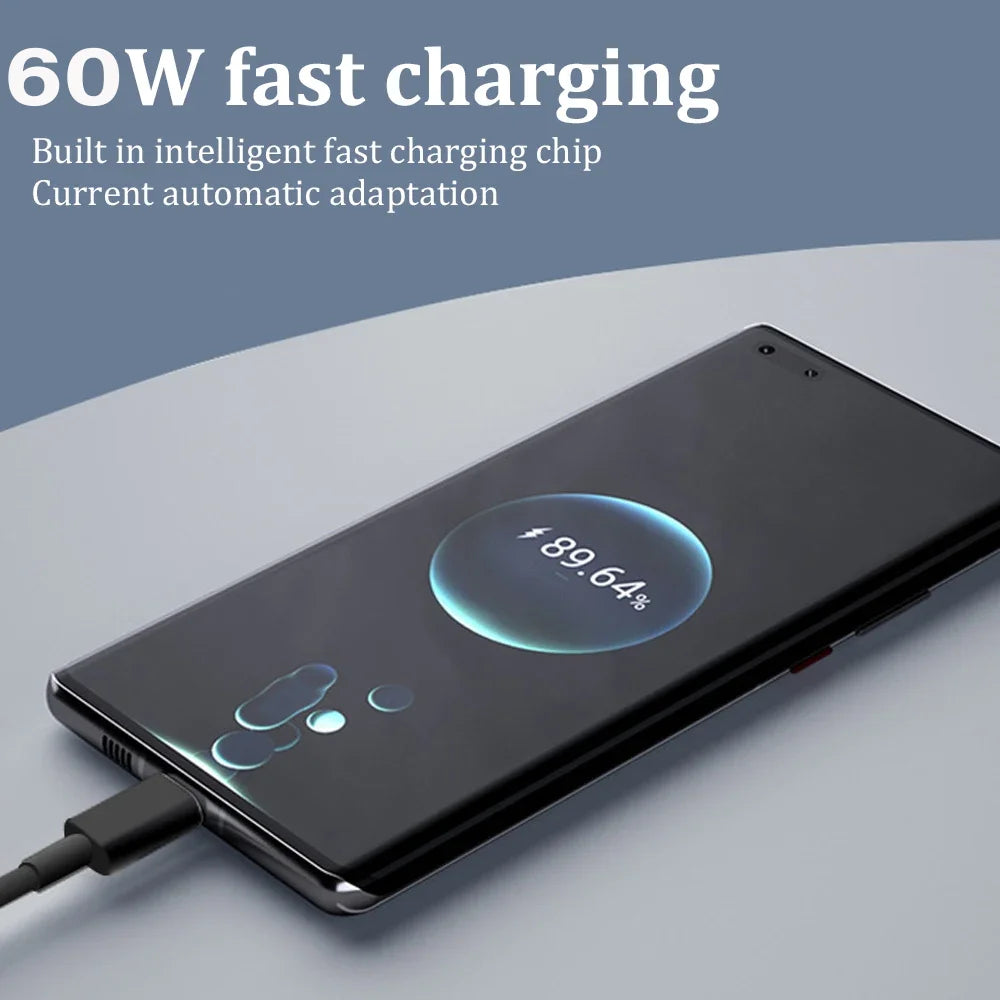 6-in-1 Multi USB Charging Cable Kit – Fast 60W Power Adapter for All Devices