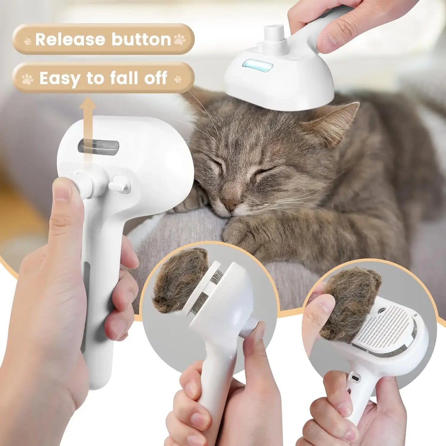 SteamGroom Pro™ – Pet Comb & Hair Remover