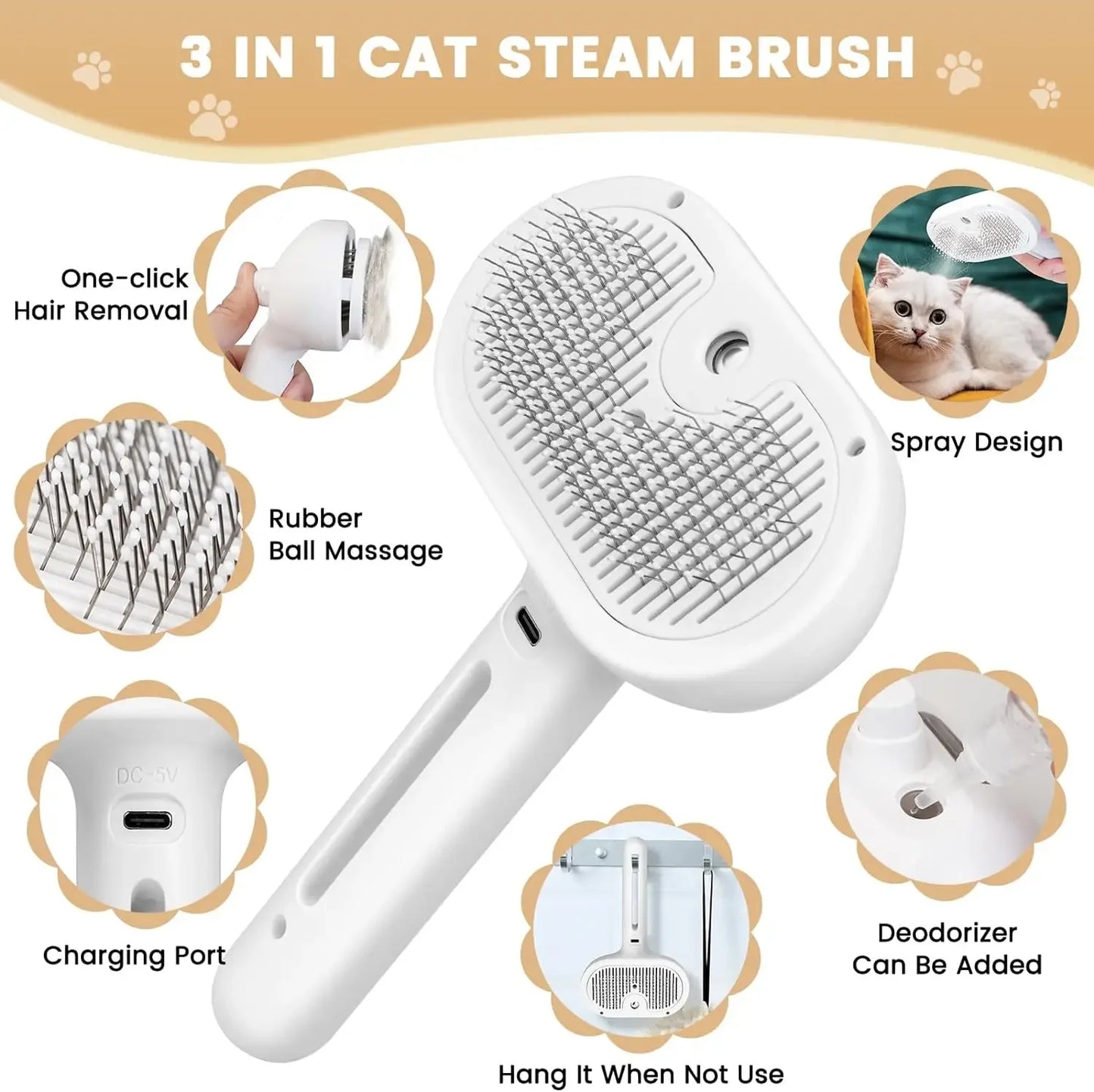 SteamGroom Pro™ – Pet Comb & Hair Remover