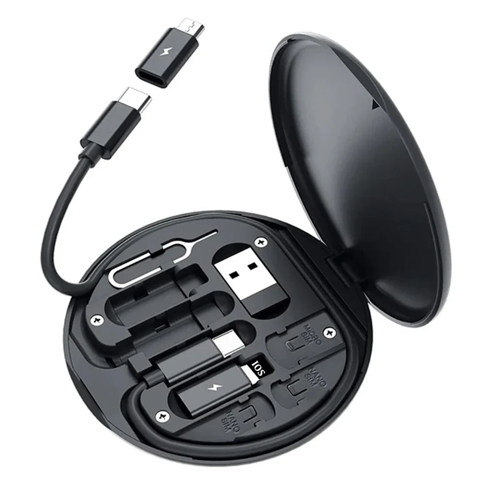 6-in-1 Multi USB Charging Cable Kit – Fast 60W Power Adapter for All Devices