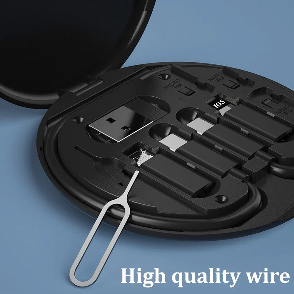 6-in-1 Multi USB Charging Cable Kit – Fast 60W Power Adapter for All Devices