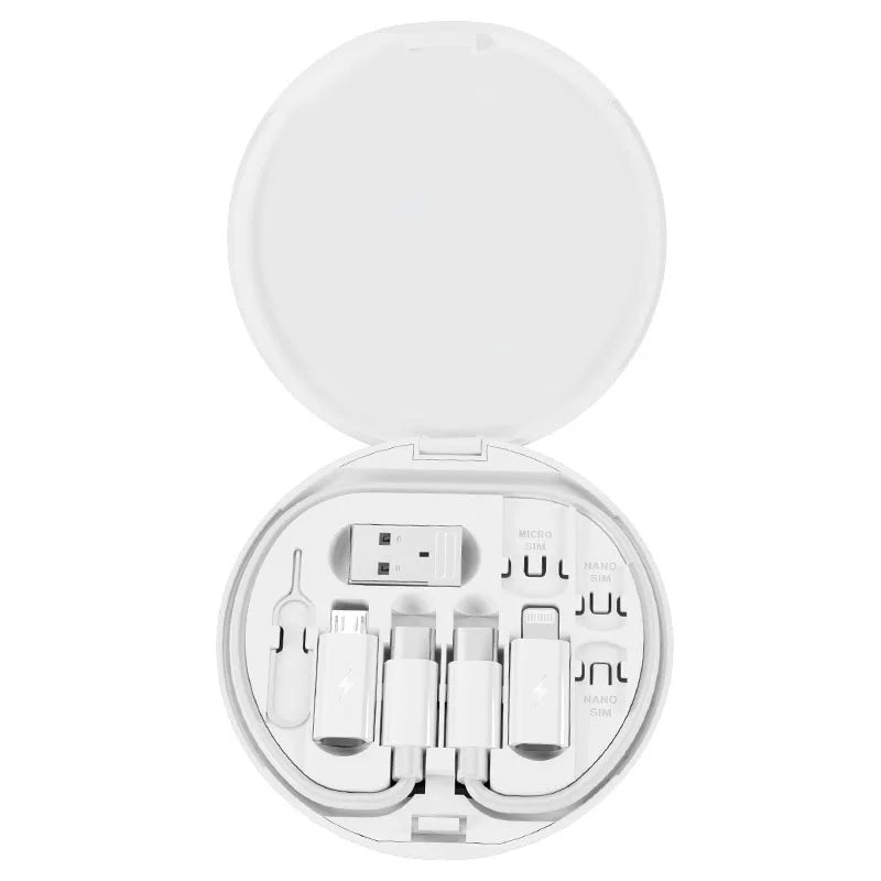 6-in-1 Multi USB Charging Cable Kit – Fast 60W Power Adapter for All Devices